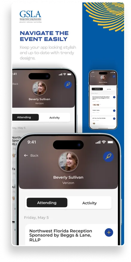 GSLA Event App Design — Conference Agenda & Networking Mobile UI — 02